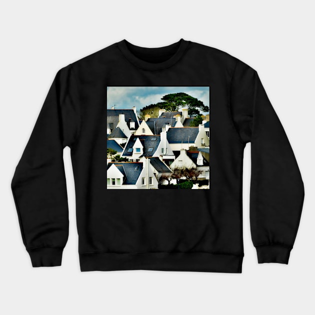 Conquet roofs Crewneck Sweatshirt by rollier